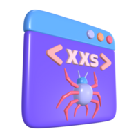 xss 3d illustrazione icona png