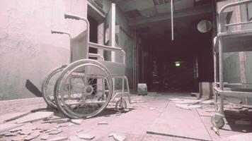 hospital restos en un abandonado edificio video