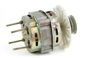 An old electric motor from a washing machine photo