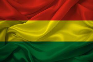 Flowing Bolivian Flag photo