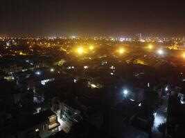 Aerial view of central city Lahore Pakistan on Jul 22, 2023 photo