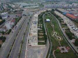 hermosa residencial areas en lahore con zumbido en noviembre 18, 2023 foto