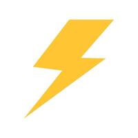 thunder and bolt lighting flash correction vector
