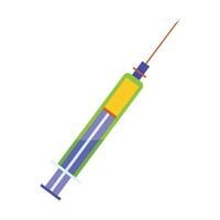 syringe medical drug isolated on white vector