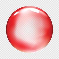 Abstract glass color spheres. Ball shiny transparent vector