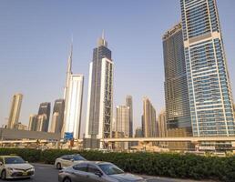 Dubai, UAE - 06.21.2023 - View of the Sheikh Zayed road. City photo