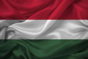 Flag of Hungary Draping Gracefully photo