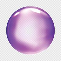 Abstract glass color spheres. Ball shiny transparent vector