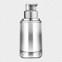 Cosmetics spray bottles isolated icons set on white background vector