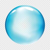 Abstract glass color spheres. Ball shiny transparent vector