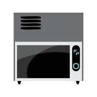 Illustrated oven on white background vector