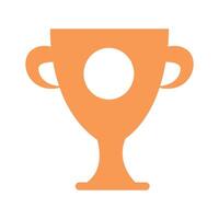 Cup award icon Flat illustration of cup award icon isolated on white background vector