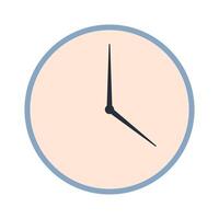 Illustration of clock on white background vector
