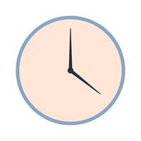 Illustration of clock on white background vector