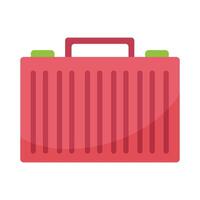 travel suitcase icon flat illustration of travel suitcase vector