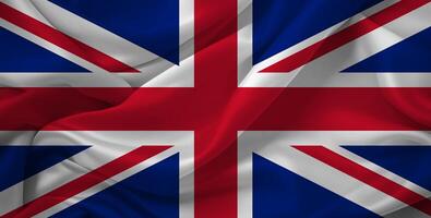 United Kingdom Flag Satin Texture photo