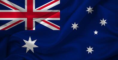 australiano bandera en movimiento foto
