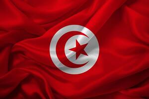 ondulación Túnez bandera foto