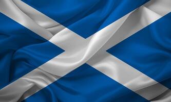 Scottish Flag Waving in the Breeze photo