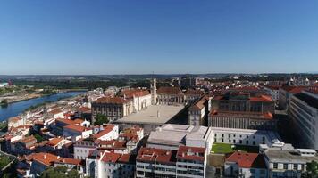 ville de coimbra le Portugal aérien vue video