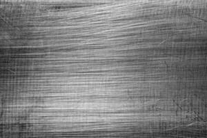 Monochrome texture of shiny scratched metal. Abstract background. photo