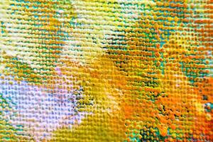 Colorful abstract oil painting art background. Texture of canvas and oil. photo