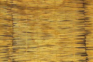 Texture of oriental bamboo curtains. Abstract background. photo