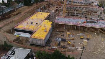 Building Construction Aerial View video