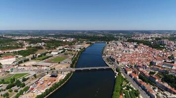 ville de coimbra le Portugal aérien vue video