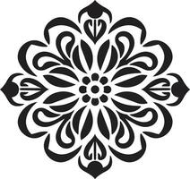 Timeless Adornment Element Subtle Elegance Black Decorative vector