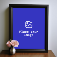 photo frame with frame mockup psd