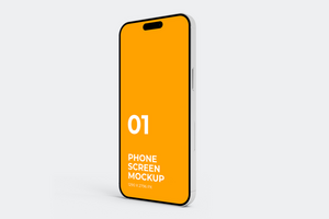 minimalistische telefoon scherm mockup psd