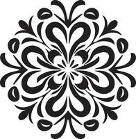 eterno patrones negro sutil elegancia negro ornamental vector