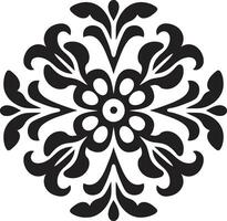 Timeless Charm Decorative Element Graceful Patterns Emblem vector