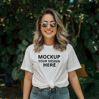 white T-shirt mockup psd