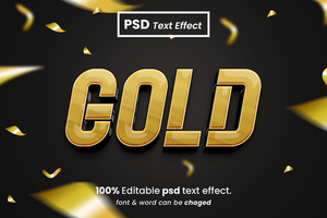 glanzend 3d bewerkbare tekst effect psd