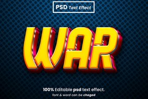 lustroso 3d editable texto efecto psd