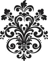 Classic Beauty Black Deco Element Ornate Legacy Vintage Filigree vector