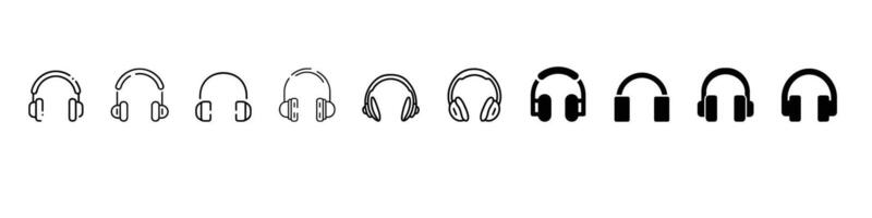 Headphone icon for web and mobile app. vector