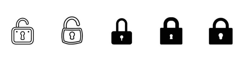 Lock Icon in trendy flat style isolated on white background vector