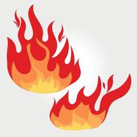 fire and flames vector