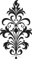 Luxurious Craftsmanship Deco Artistic Reverie Black Filigree vector