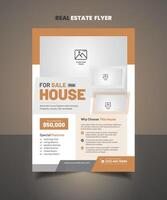 Real Estate Flyer Design Template vector