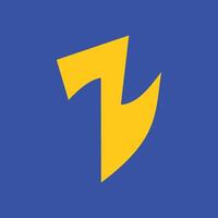 The lightning symbol is golden yellow. Storm thunder lightning icon. Suitable for use as a promotional design element or a thunderous flash sale vector