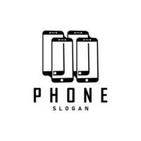 Smart phone logo design modern telephone communication technology tool for business brand symbol vector