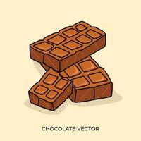 chocolate bar colored full piece vector