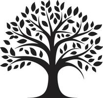 Eternal Growth Tree Icon Forest Harmony Tree Icon Symbol vector