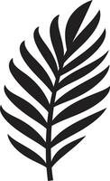 tropical oasis palma hojas icono balanceo palmas emblemático logo diseño vector