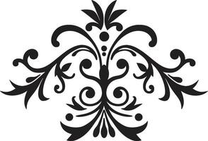 Classic Decorative Flourish Logo Design Delicate Ornate Elegance Ornamental Emblem Icon vector