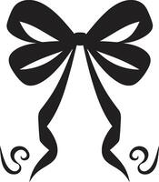 Symphony of Silk Bowed Surprise Bow Bliss Ribboned Elegance vector